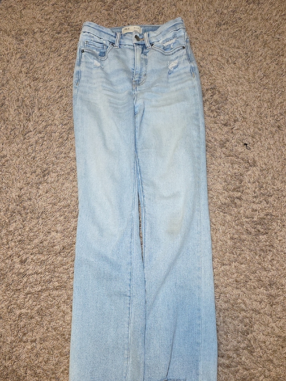 Buckle Light Blue Flare Jeans